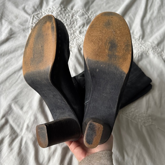 Felmini Distressed Leather Boots Made In Portugal - Picture 7 of 14